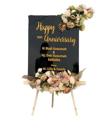 Papan Bunga Akrilik Rengas